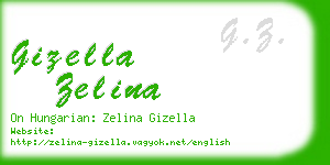 gizella zelina business card